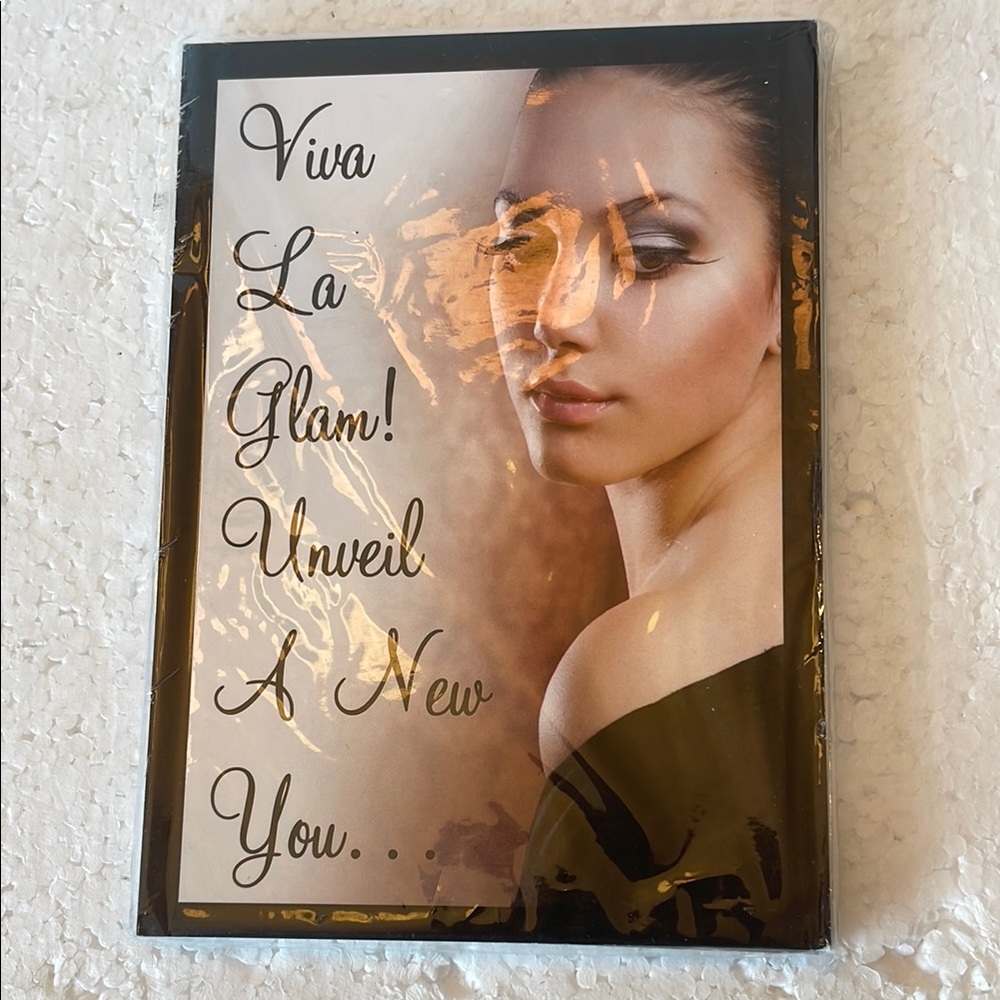 Viva La Glam Beauty postcard invitations spa party beauty consultant